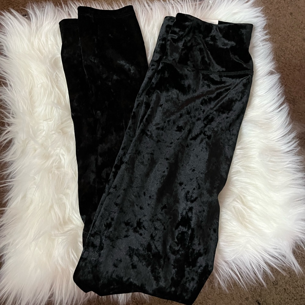 kohls velvet leggings